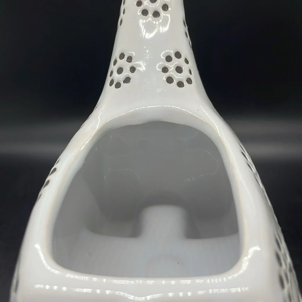 NWT Pier 1 abstract dotted circle pattern giraffe trinket storage planter